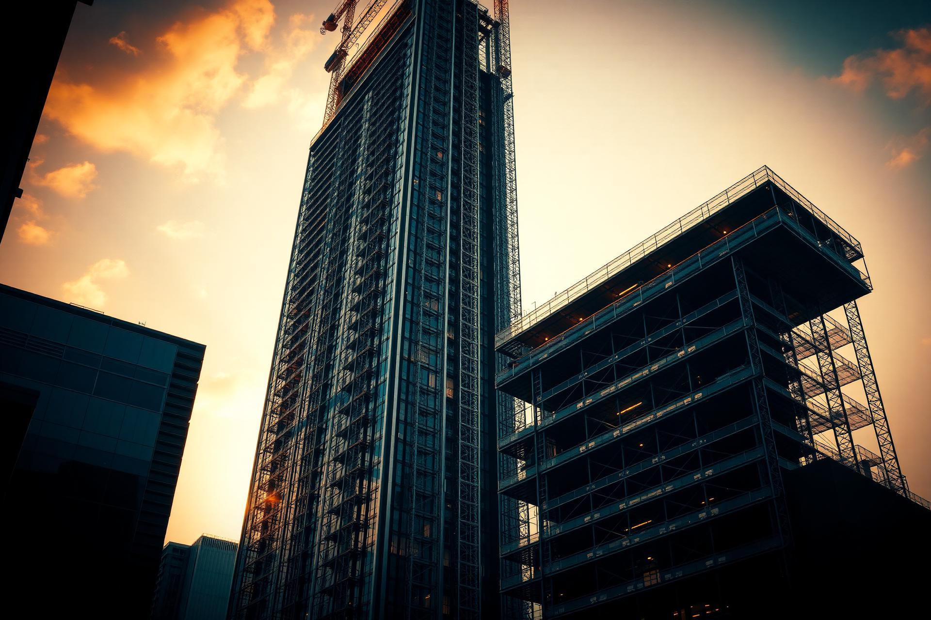 Obra moderna em andamento